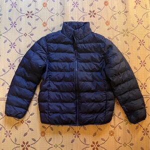 Uniqlo Kids Puffer Jacket Full Zip Washable Warm- Kids SZ 13 Winter Outdoors